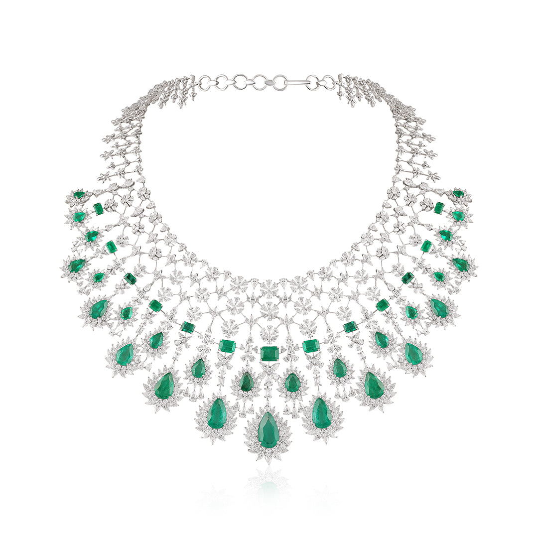 The Classic Emerald Cascade Necklace