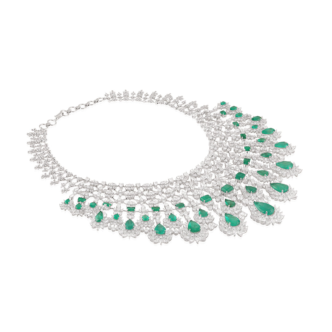 The Classic Emerald Cascade Necklace