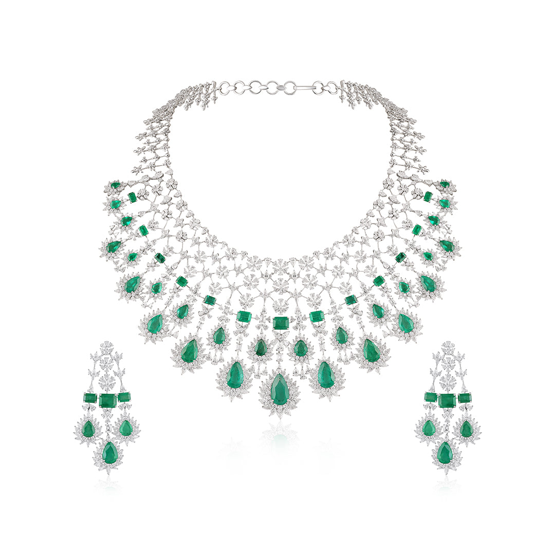 The Classic Emerald Cascade Necklace
