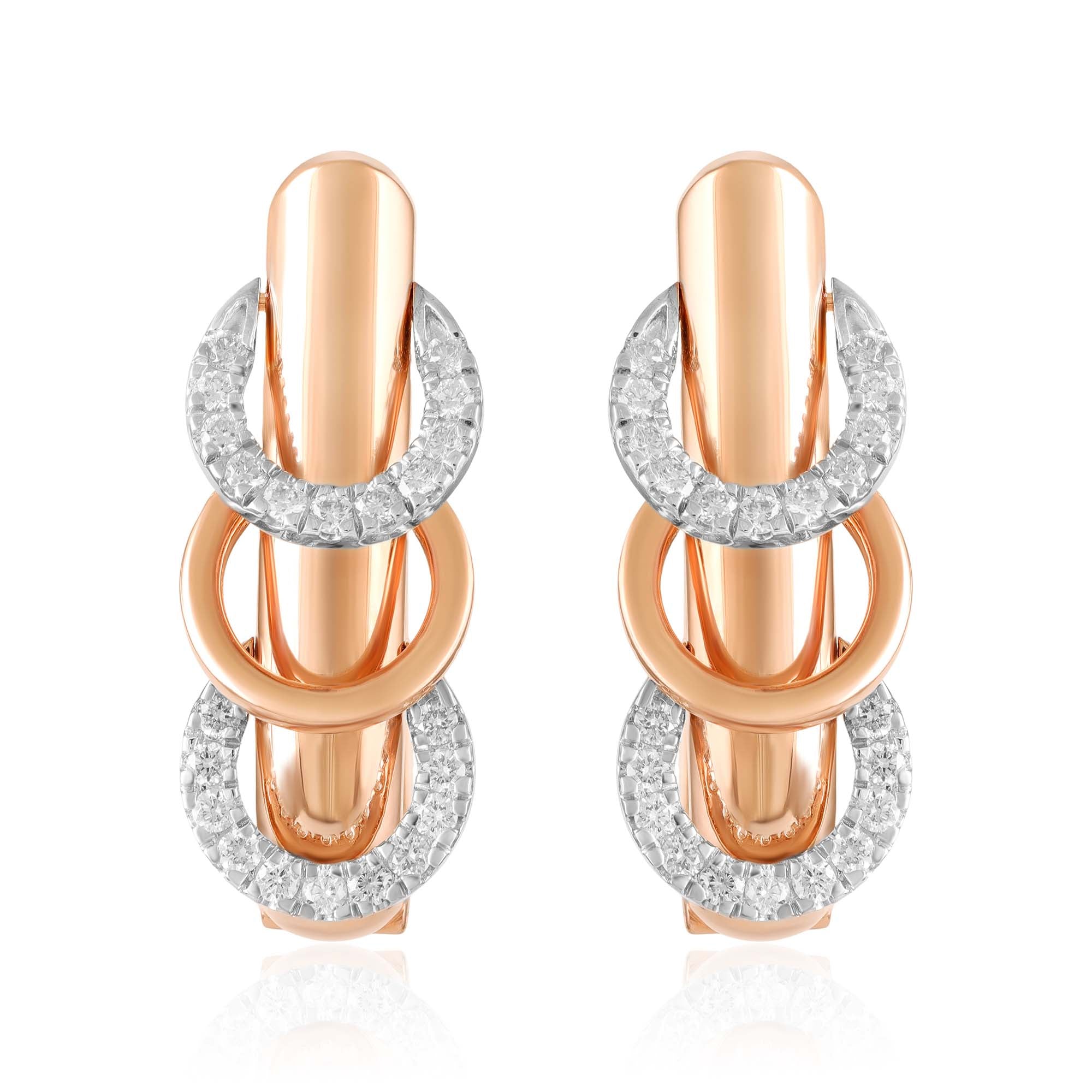 Trinity Link Natural Diamond Drops