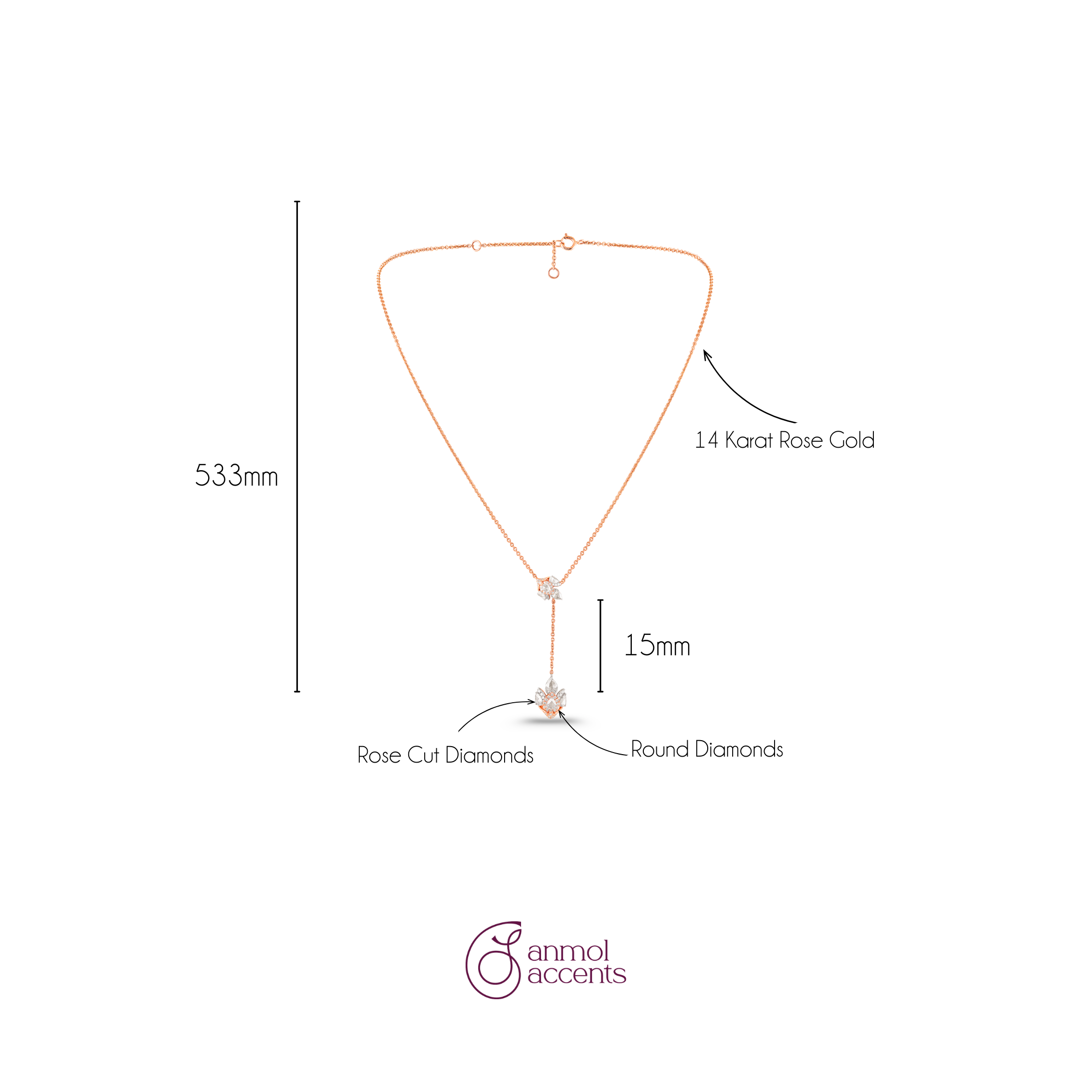 Let it Bloom Natural Diamond Necklace