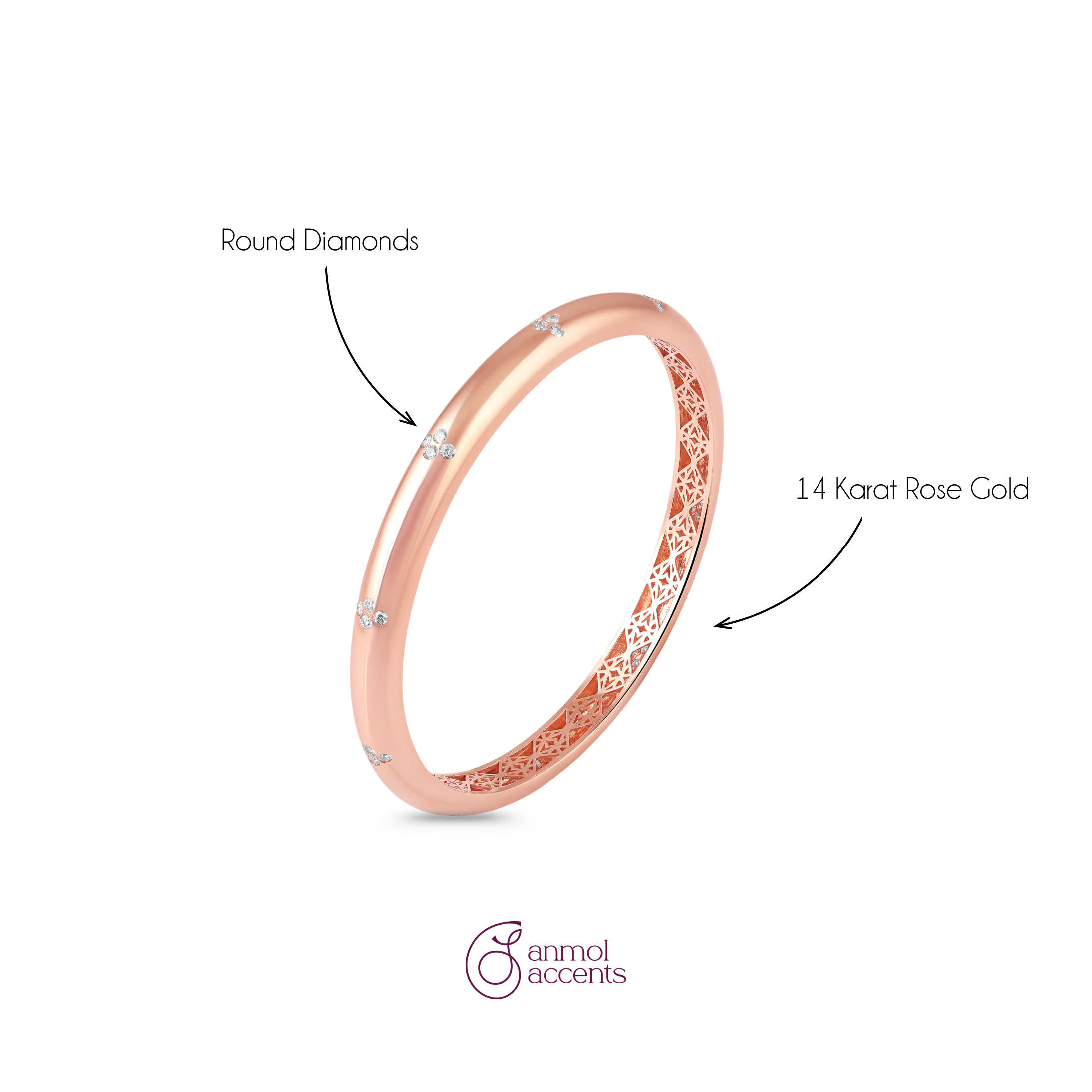 Rosé Eternity Bangle