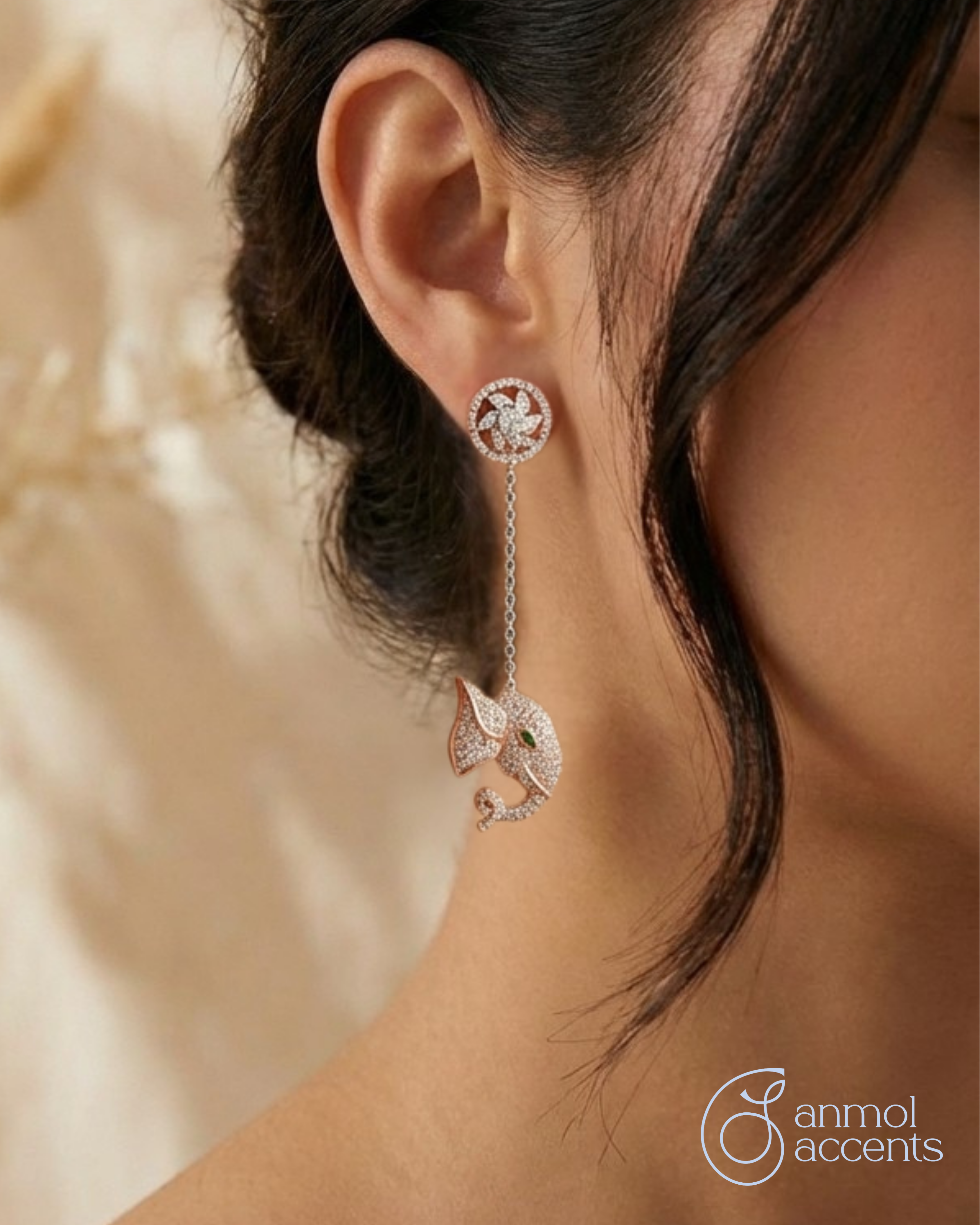 Silent Strength Gaja Danglers