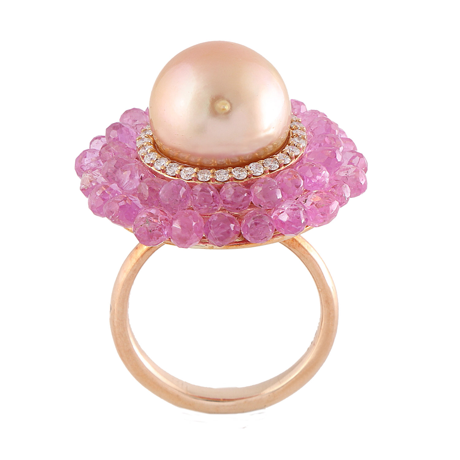 Buy Pearl Gemstone and Diamond Rings Online For Her | 5% off on First  Purchase – Diamtrendz